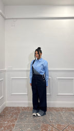 Salopette in Denim lavaggio zero