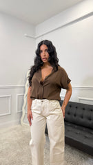 Camicia Minimal in simil lino
