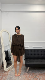 Dress Rose Marrone