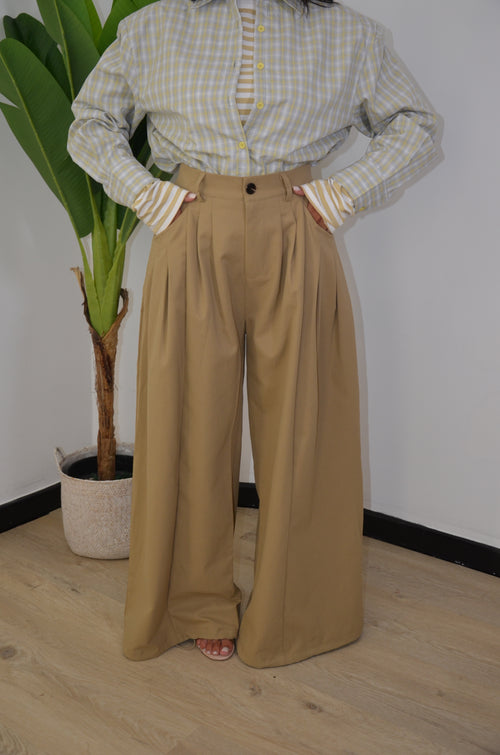 Pantalone pence con coulisse