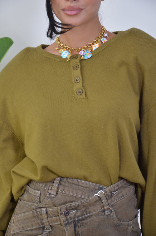 Pull Over con bottoncini