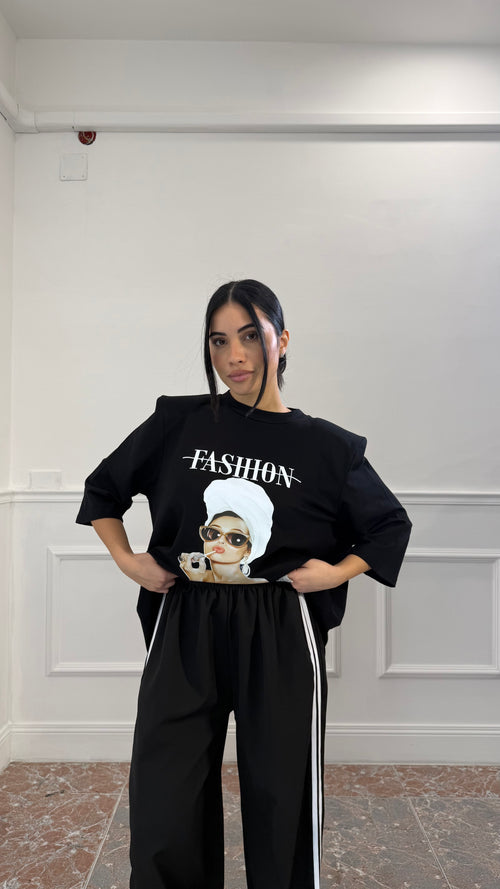 T-Shirt Fashion Icon Nera