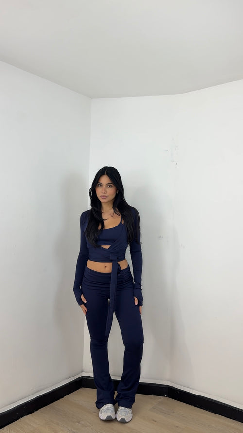 Coordinato Pilates Blu Navy