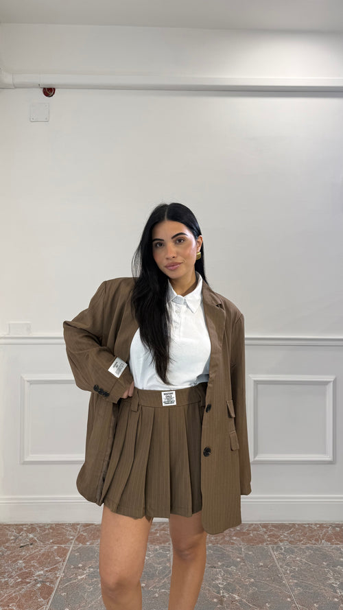 Coordinato Skort Marrone