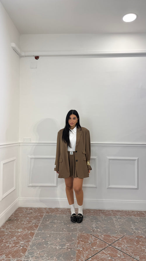 Coordinato Skort Marrone