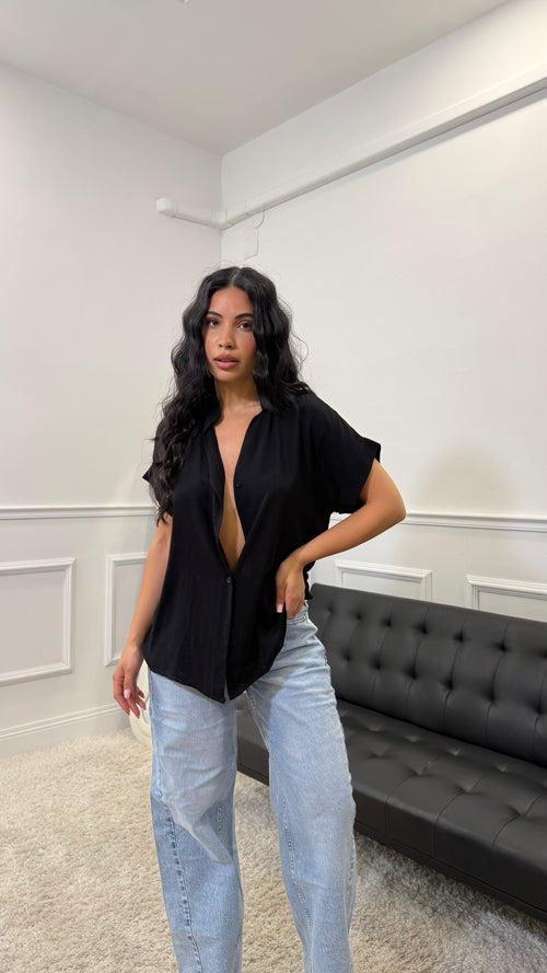 Camicia Minimal in simil lino