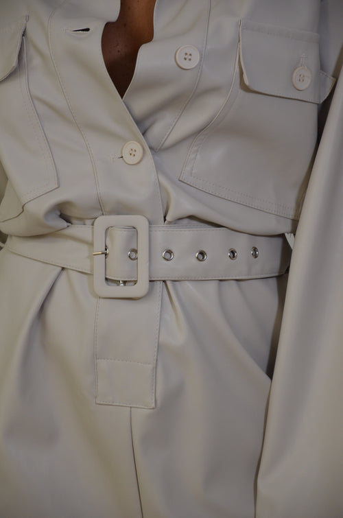 Jumpsuit in ecopelle