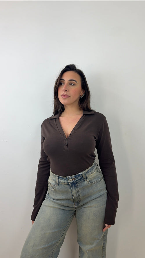 Polo Office Marrone
