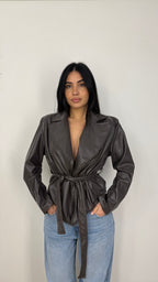 Trench Zaira Marrone