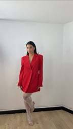 Blazer Dress Rosso