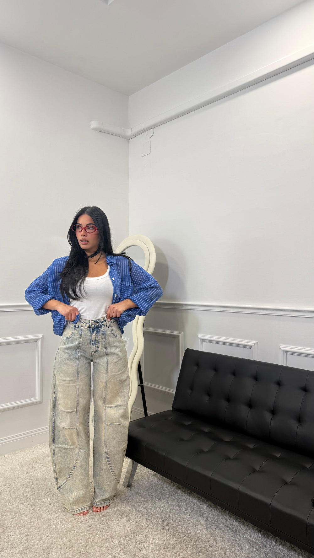 Jeans Balloon Fit Sabbiato