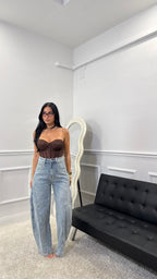 Jeans Balloon con cuciture