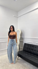 Jeans Balloon con cuciture