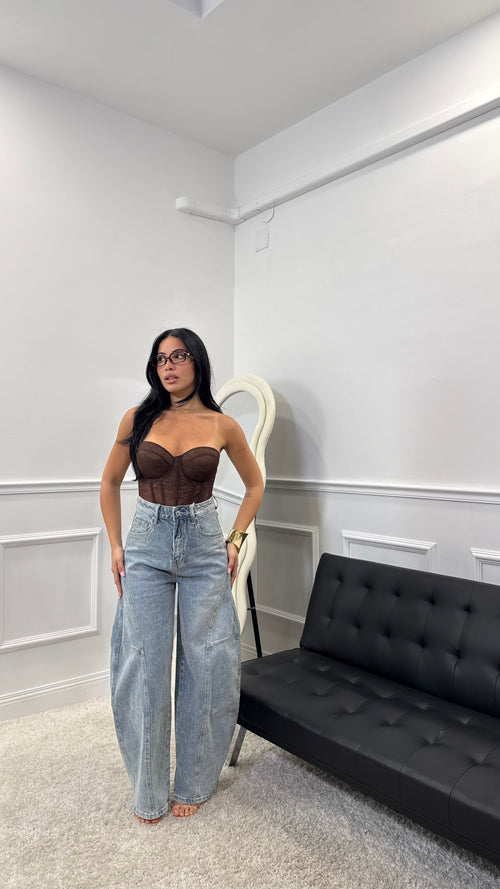 Jeans Balloon con cuciture