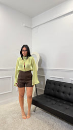 Pantaloncino Sartoriale Marrone