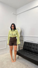 Pantaloncino Sartoriale Marrone