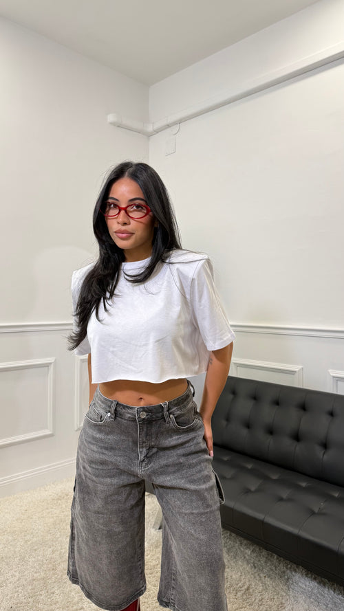 T-Shirt Crop Just West
