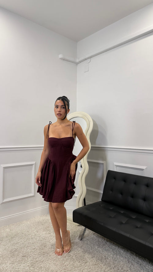 Mini Dress Dolly Bordeaux