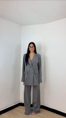 Tailleur Gessato Penelope Grigio