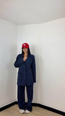 Tailleur Gessato Penelope Blu