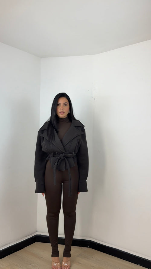 Trench Reine Marrone