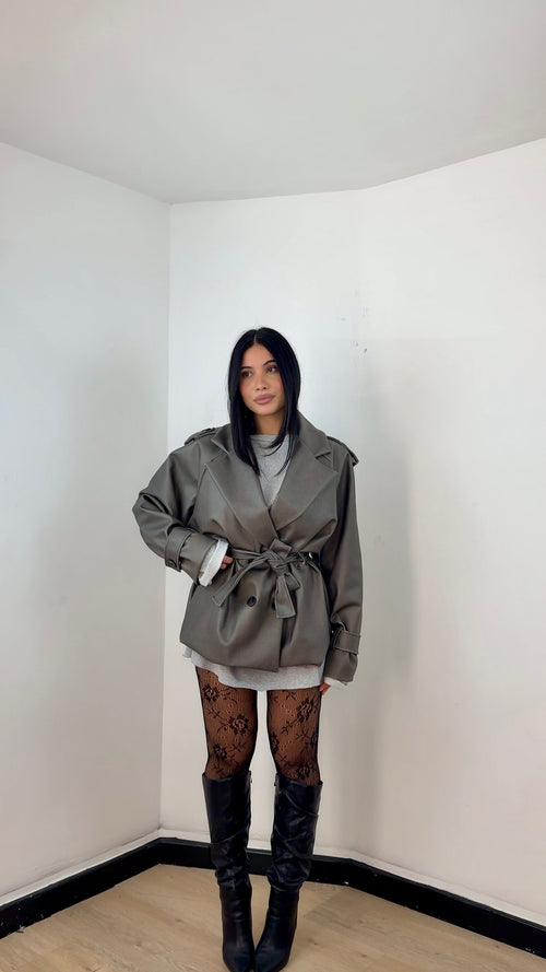 Jacket Trench Grigia
