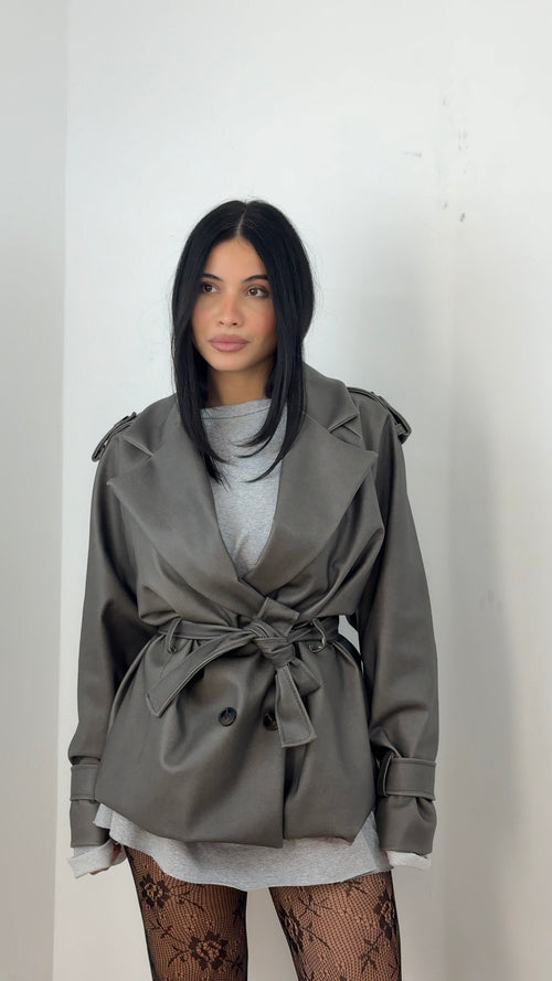 Jacket Trench Grigia