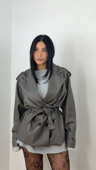 Jacket Trench Grigia