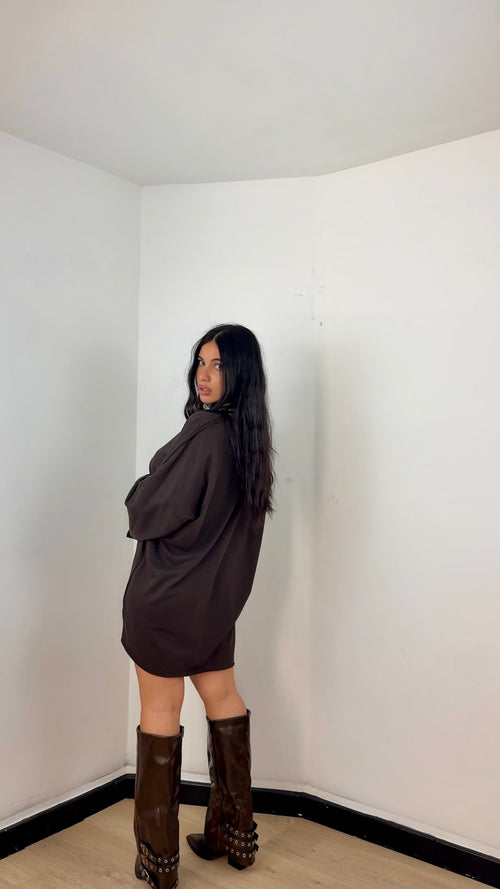 Shirt Urban Over Marrone