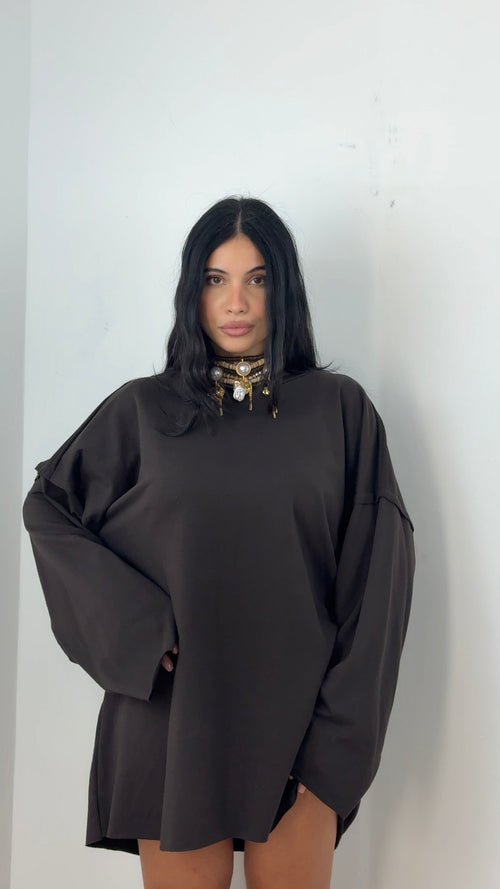Shirt Urban Over Marrone