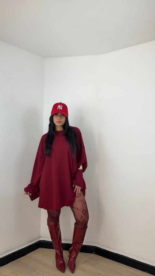 Shirt Over Urban Bordeaux