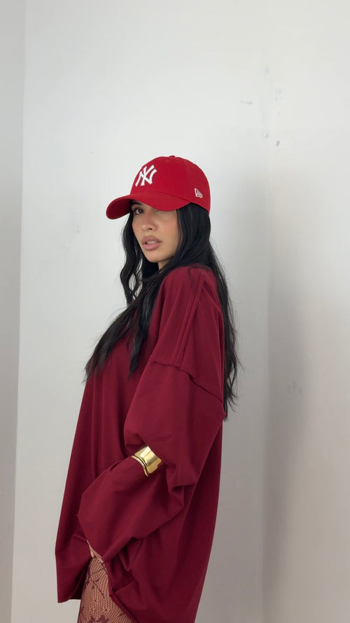 Shirt Over Urban Bordeaux