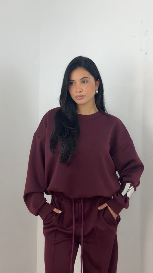 Coordinato Grazia Bordeaux