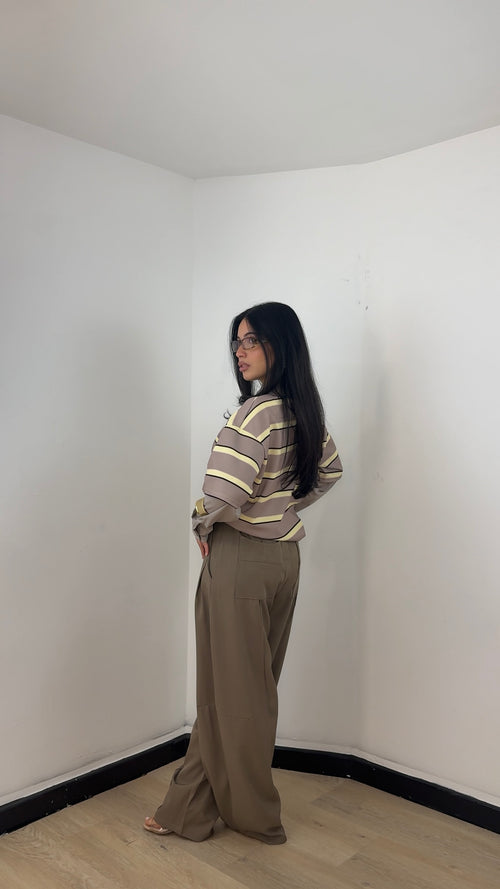 Pantalone Cleo Fango