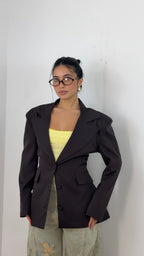 Blazer Charlotte Marrone