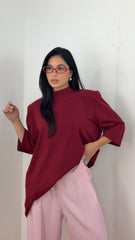 Maxi T-shirt Bordeaux