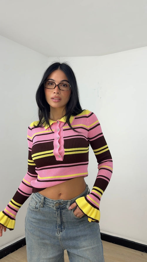 Polo Retro Chic Rosa