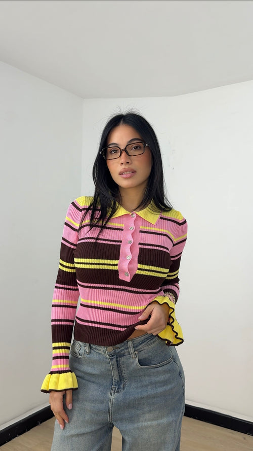 Polo Retro Chic Rosa