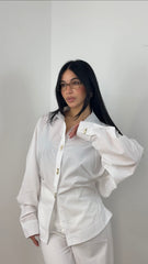 Camicia Old Money Bianca