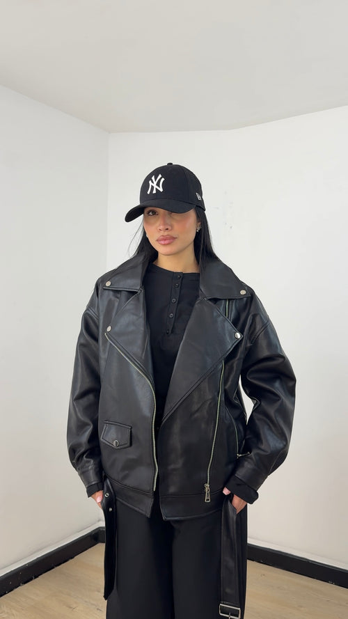 Chiodo Over in Ecopelle