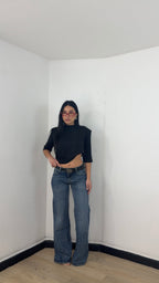 Jeans Wide Leg Vintage con cintura