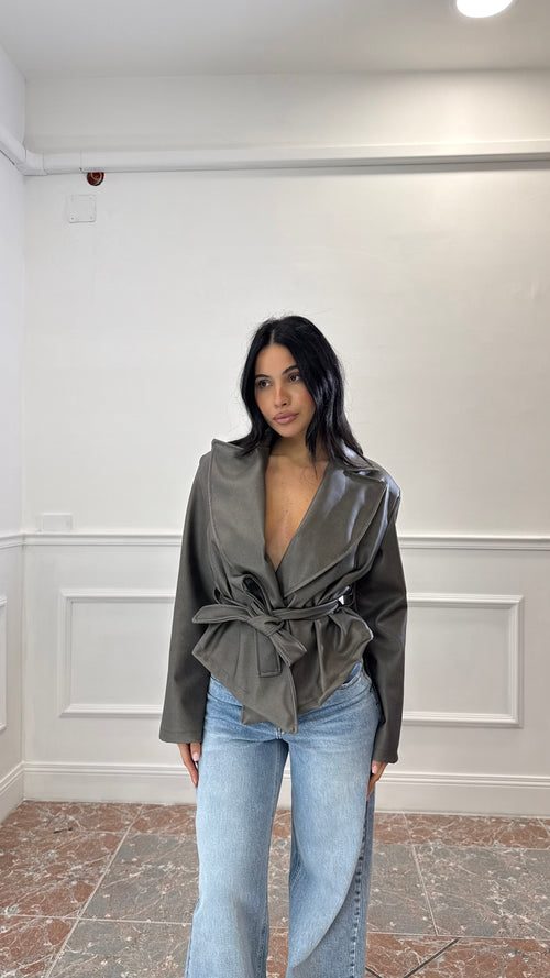Trench Zaira Grigio