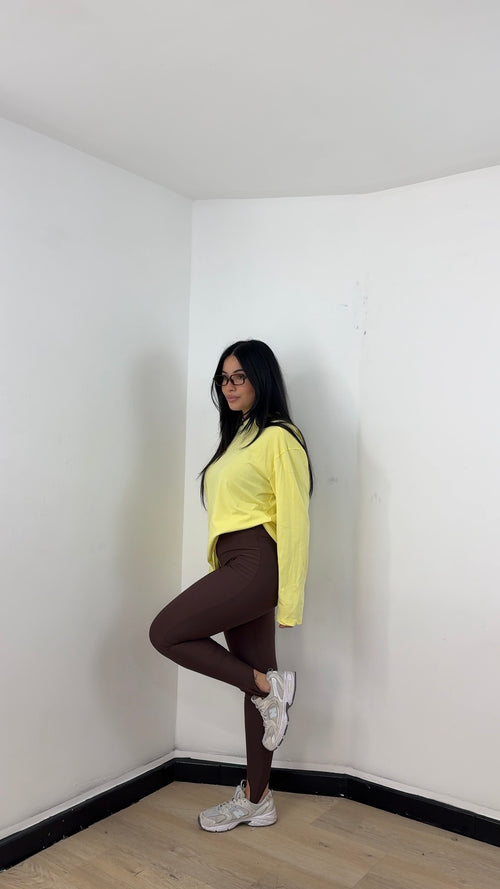 Leggins Active Ghetta Marrone