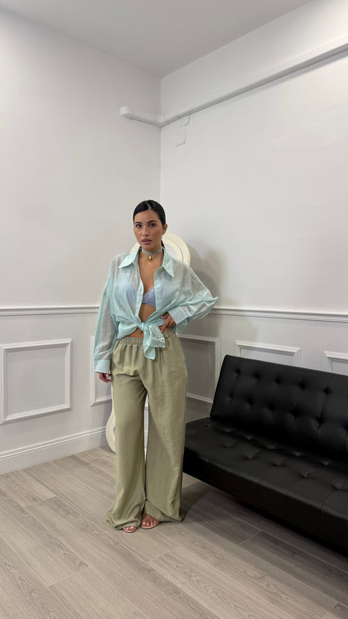 Pantalone in simil lino